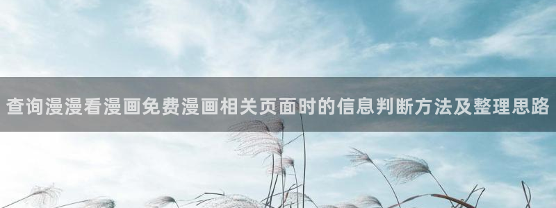 漫画岛漫画网页